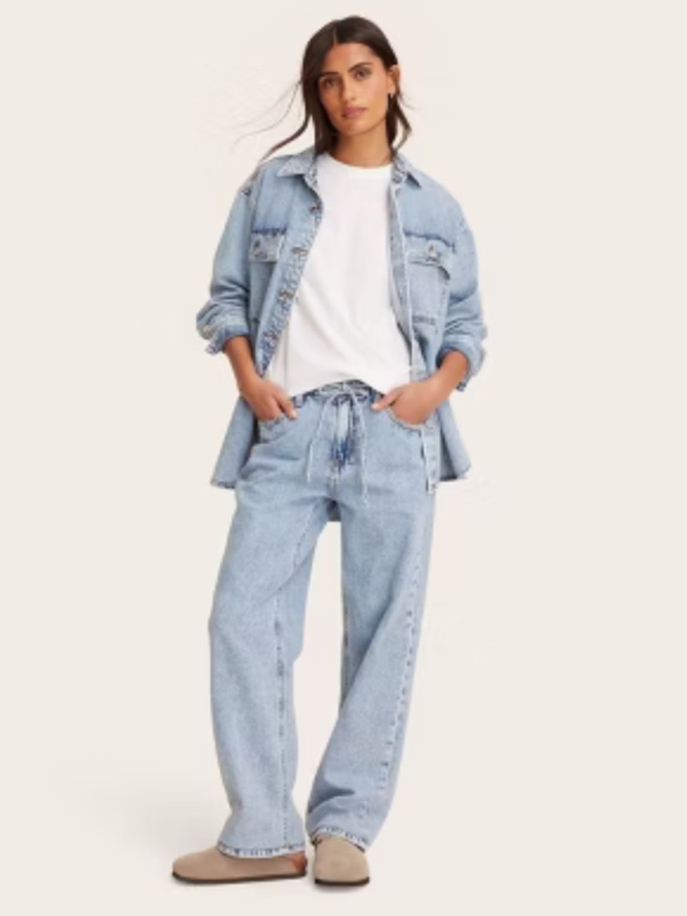 Parke x Target light wash jeans